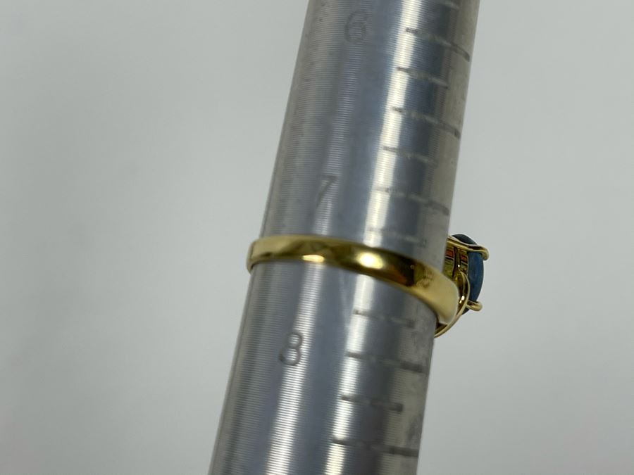 14K Gold Opal Ring Size 7.5 3.4g [Photo 18]