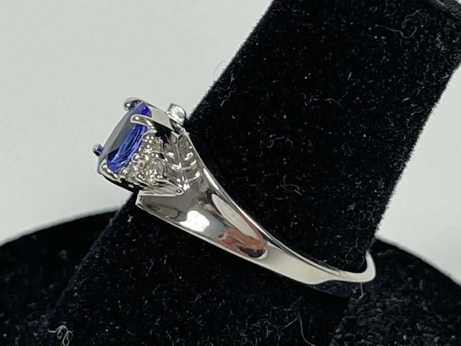 14K Gold Tanzanite Ring Size 7.25 2.9g [Photo 8]