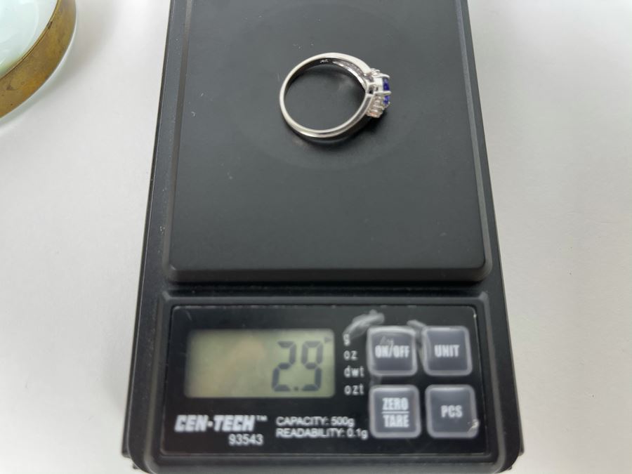 14K Gold Tanzanite Ring Size 7.25 2.9g [Photo 13]