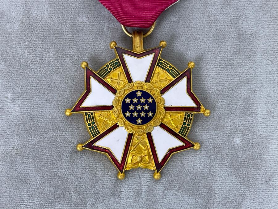 Pair Of United States Department Of The Navy Legion Of Merit Certificates Awarded To Captain Joseph J. Meyer, Jr. Along With Captain Joseph J. Meyer, Jr.'s Legion Of Merit Medal [Photo 3]