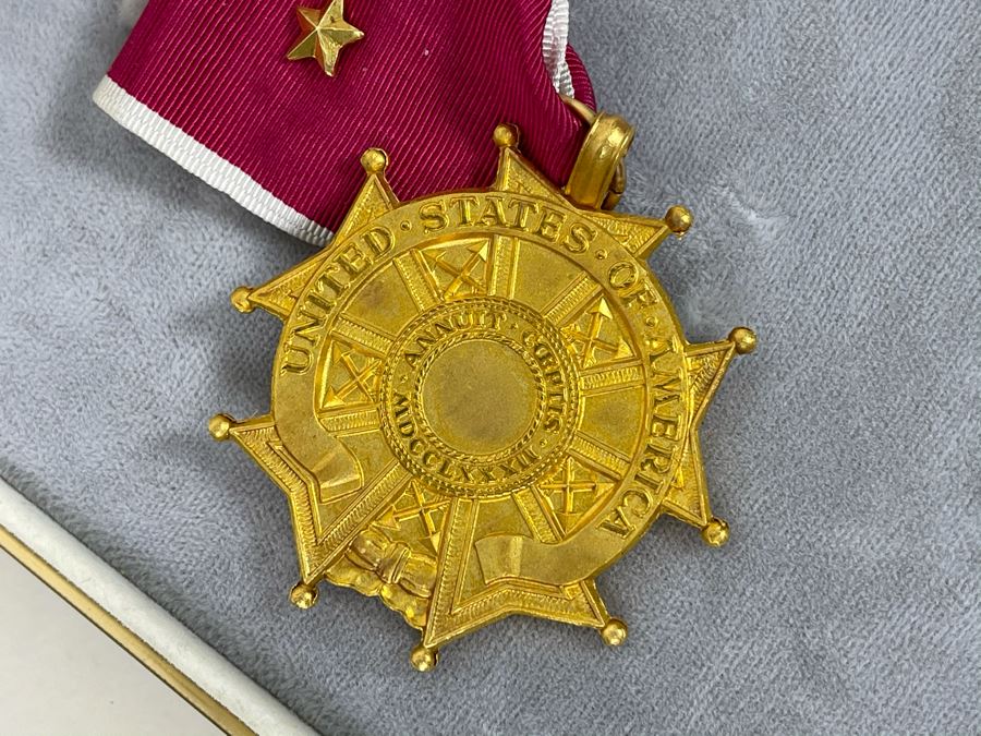 Pair Of United States Department Of The Navy Legion Of Merit Certificates Awarded To Captain Joseph J. Meyer, Jr. Along With Captain Joseph J. Meyer, Jr.'s Legion Of Merit Medal [Photo 4]