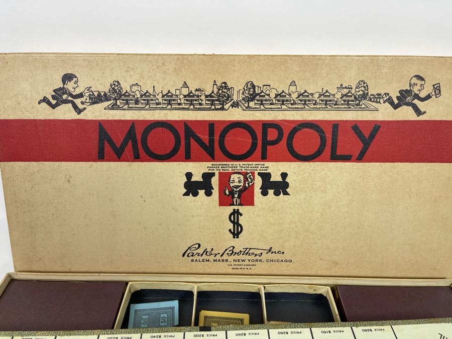 Vintage 1940s Parker Brothers Monopoly Game [Photo 3]