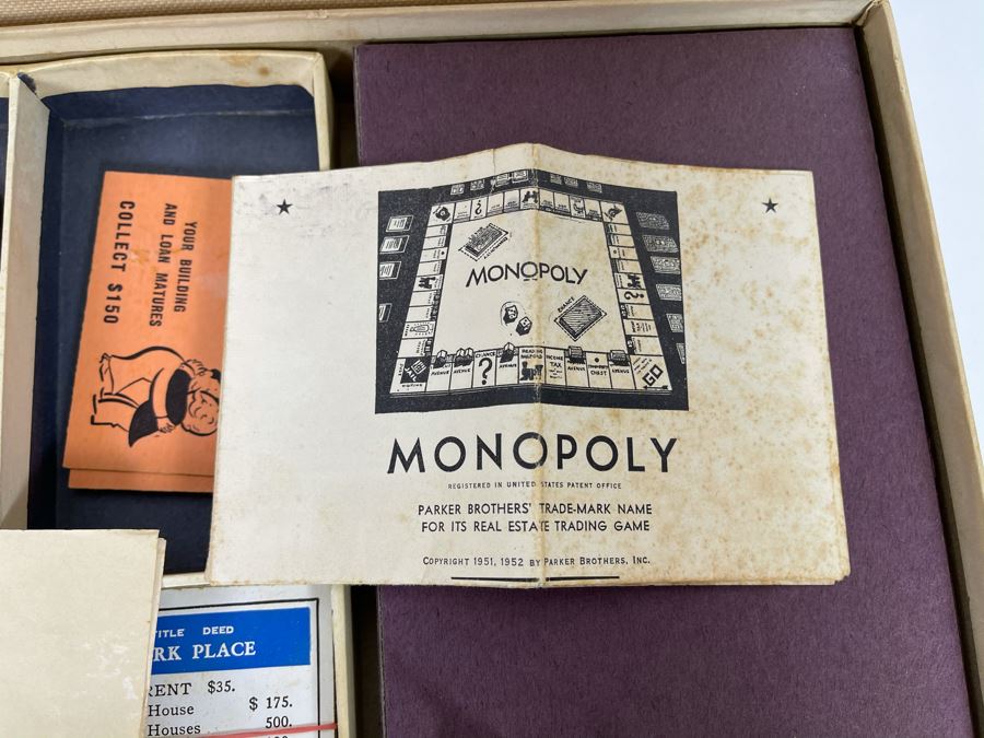Vintage 1940s Parker Brothers Monopoly Game [Photo 12]