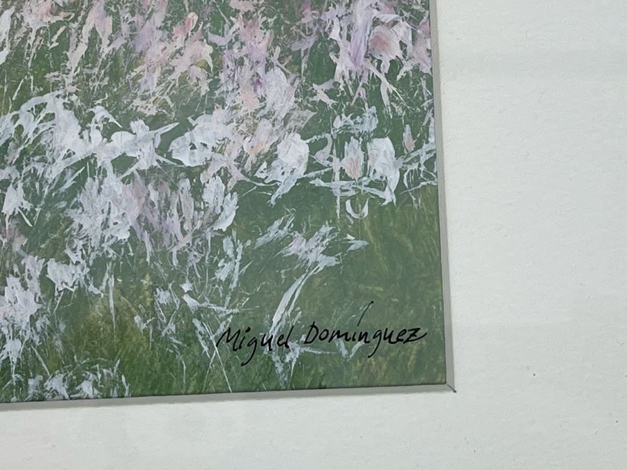 Original Framed Miguel Dominguez Plein Air Landscape Artwork 14 X 10 [Photo 5]