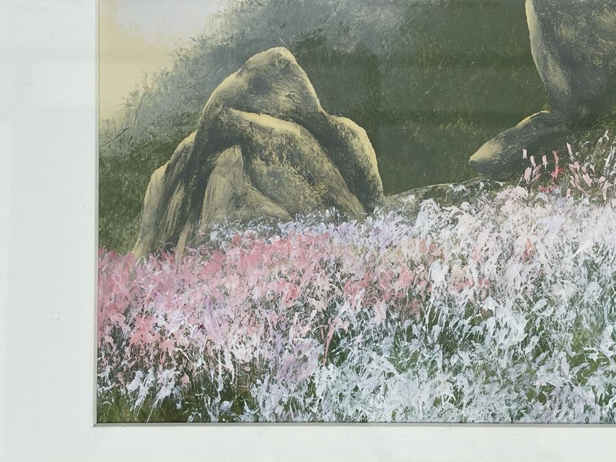 Original Framed Miguel Dominguez Plein Air Landscape Artwork 14 X 10 [Photo 2]