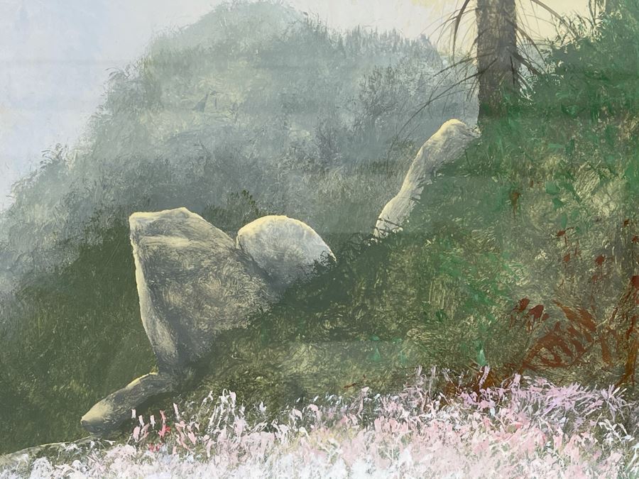 Original Framed Miguel Dominguez Plein Air Landscape Artwork 14 X 10 [Photo 3]