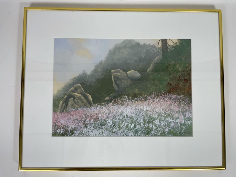 Original Framed Miguel Dominguez Plein Air Landscape Artwork 14 X 10 [Photo 9]