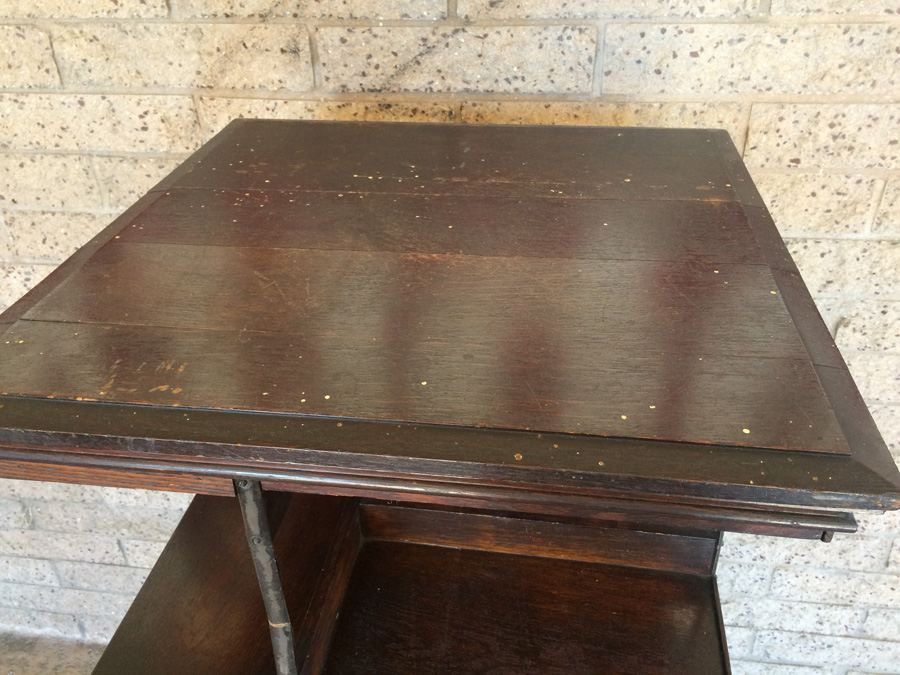 Large!! Antique Danner Revolving Book Case Bookcase Signed Patented 1877 [Photo 13]