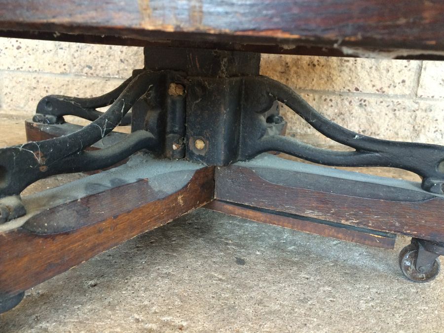 Large!! Antique Danner Revolving Book Case Bookcase Signed Patented 1877 [Photo 11]