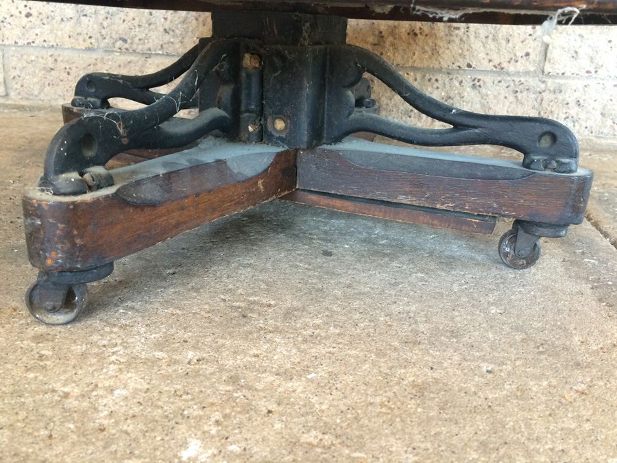 Large!! Antique Danner Revolving Book Case Bookcase Signed Patented 1877 [Photo 10]