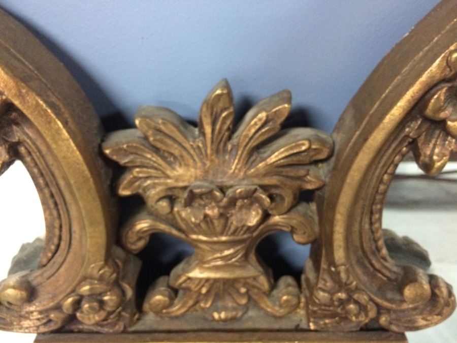 Large Gilded Double Mirror [Photo 8]