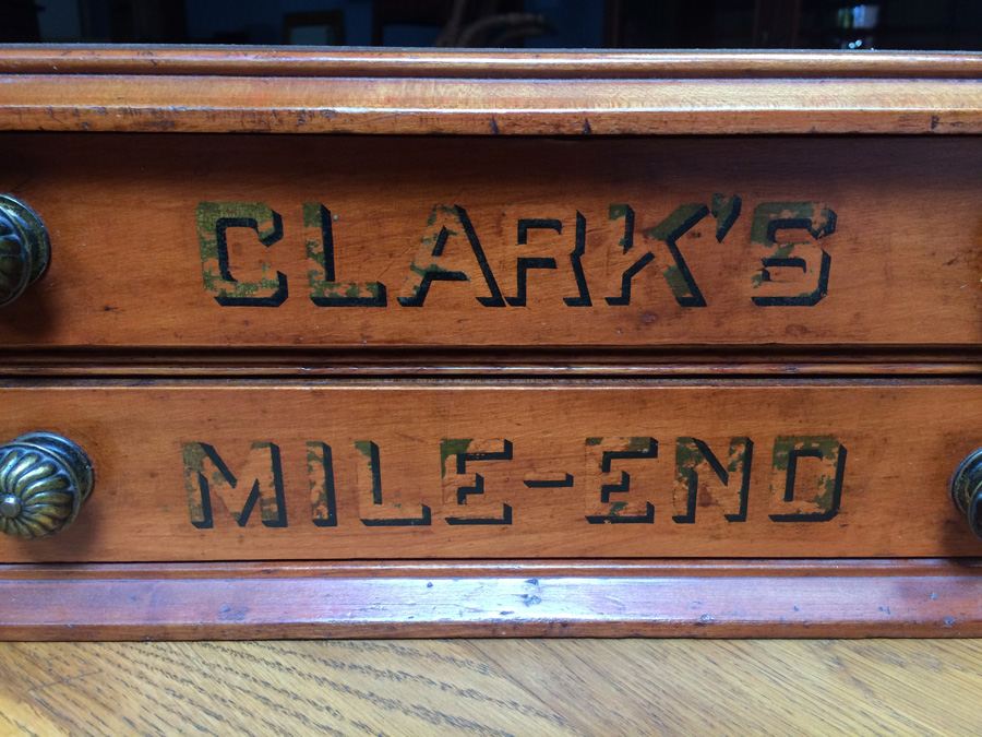 Vintage Clark's Mile End Spool Cabinet with Spools [Photo 3]