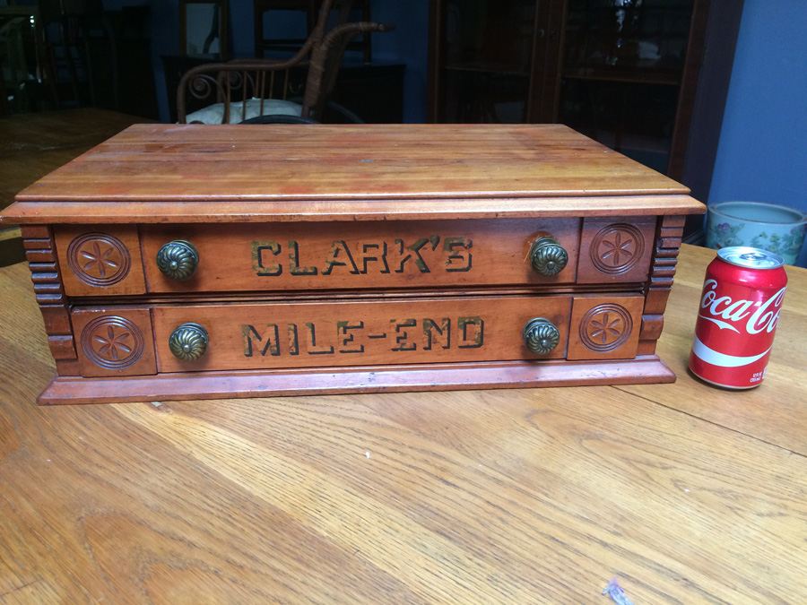 Vintage Clark's Mile End Spool Cabinet with Spools [Photo 2]