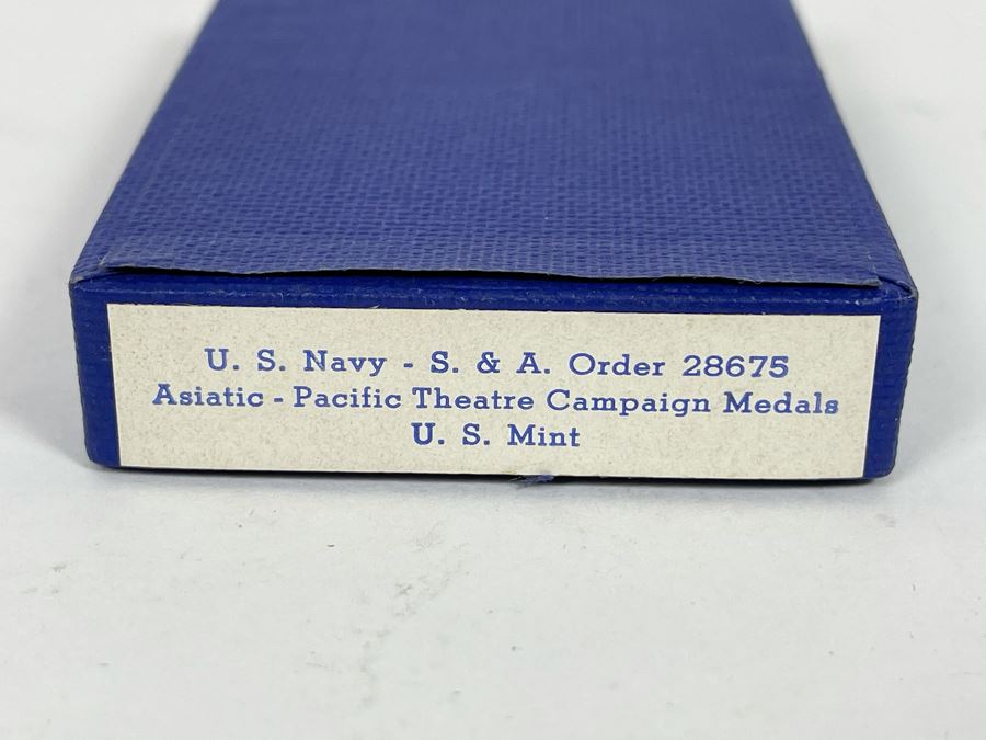Vintage U.S. Navy Asiatic - Pacific Theatre Campaign Medal From U.S. Mint S & A Order 28675 With Original Box [Photo 5]