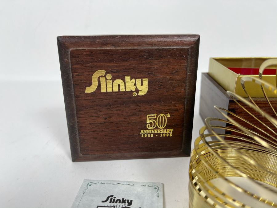 50th Anniversary Gold Slinky With Box [Photo 3]