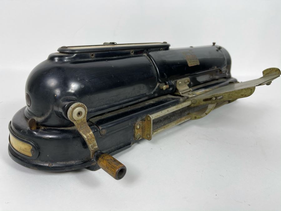 Antique Mechanical Check Writer By Todd Protectograph Co Retailed By E.W. Young In San Diego, CA 17L X 9W [Photo 8]