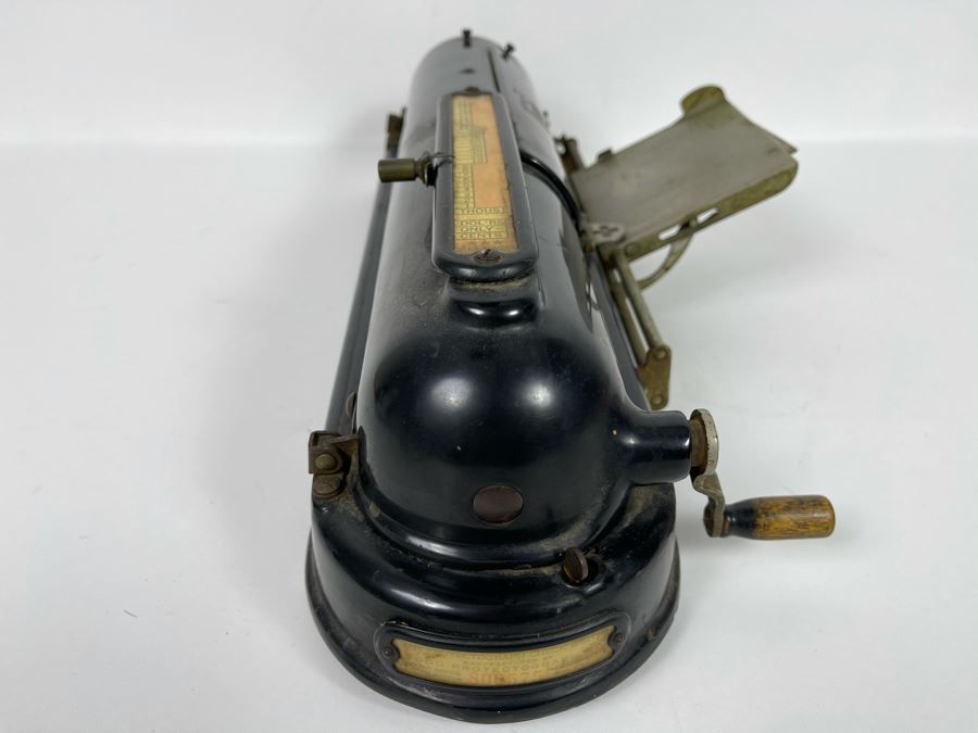 Antique Mechanical Check Writer By Todd Protectograph Co Retailed By E.W. Young In San Diego, CA 17L X 9W [Photo 2]