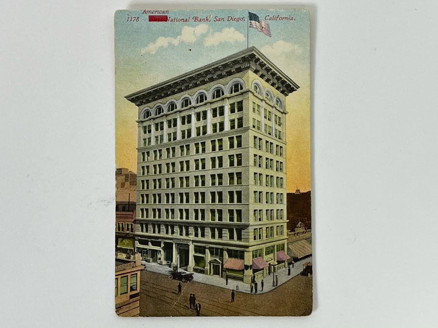 Vintage San Diego Postcard: American National Bank [Photo 1]