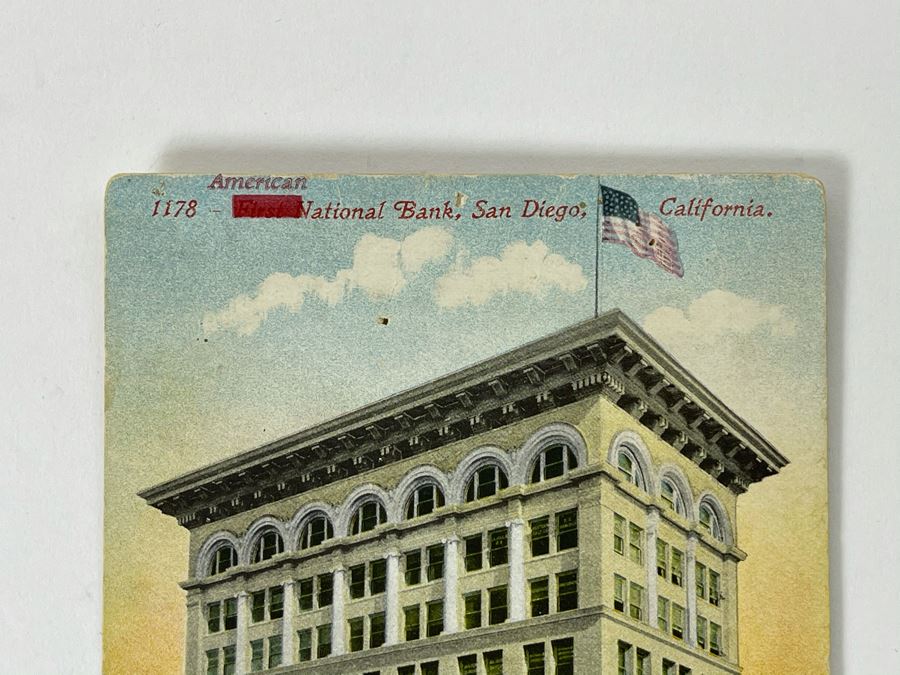Vintage San Diego Postcard: American National Bank [Photo 2]