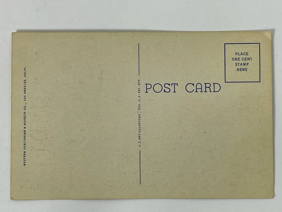 Vintage San Diego Postcard: U.S. Navy Boat Over San Diego Bay, Coronado And Point Loma In The Distance [Photo 3]