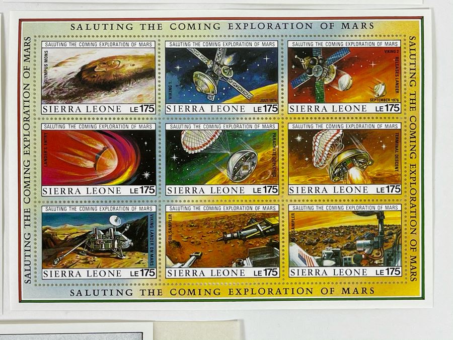 Mint Stamp Collection Saluting The Coming Exploration Of Mars From International Co-Operation For The Exploration Of Mars [Photo 6]