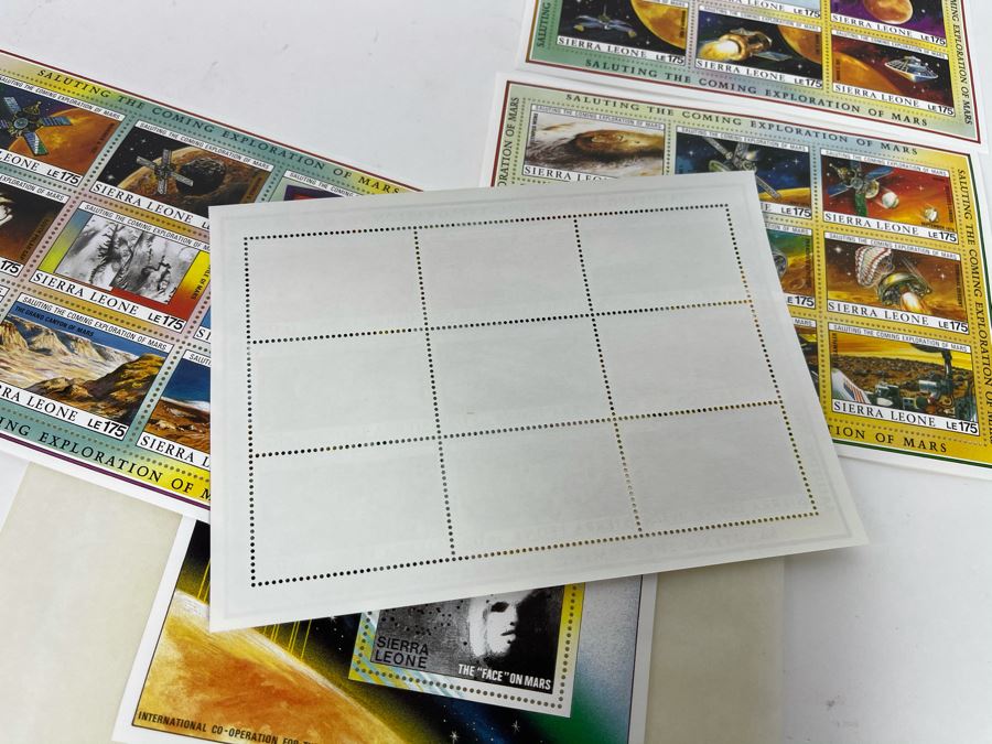 Mint Stamp Collection Saluting The Coming Exploration Of Mars From International Co-Operation For The Exploration Of Mars [Photo 7]
