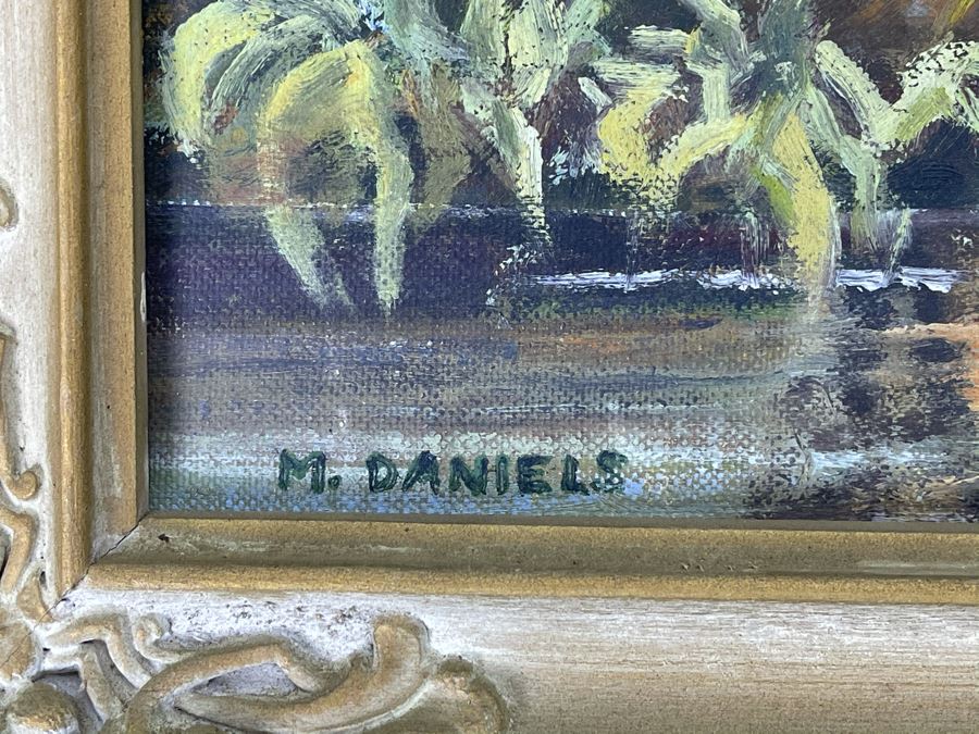 Framed Original Plein Air Oil Painting On Board By M. Daniels 12 X 16 [Photo 5]