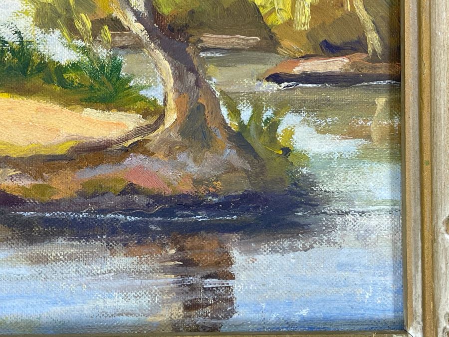 Framed Original Plein Air Oil Painting On Board By M. Daniels 12 X 16 [Photo 7]