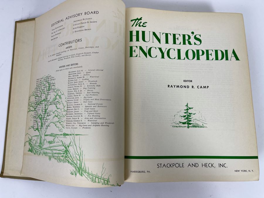 JUST ADDED - Large First Edition 1948 Reference Book: The Hunter's Encyclopedia By Raymond R. Camp [Photo 3]