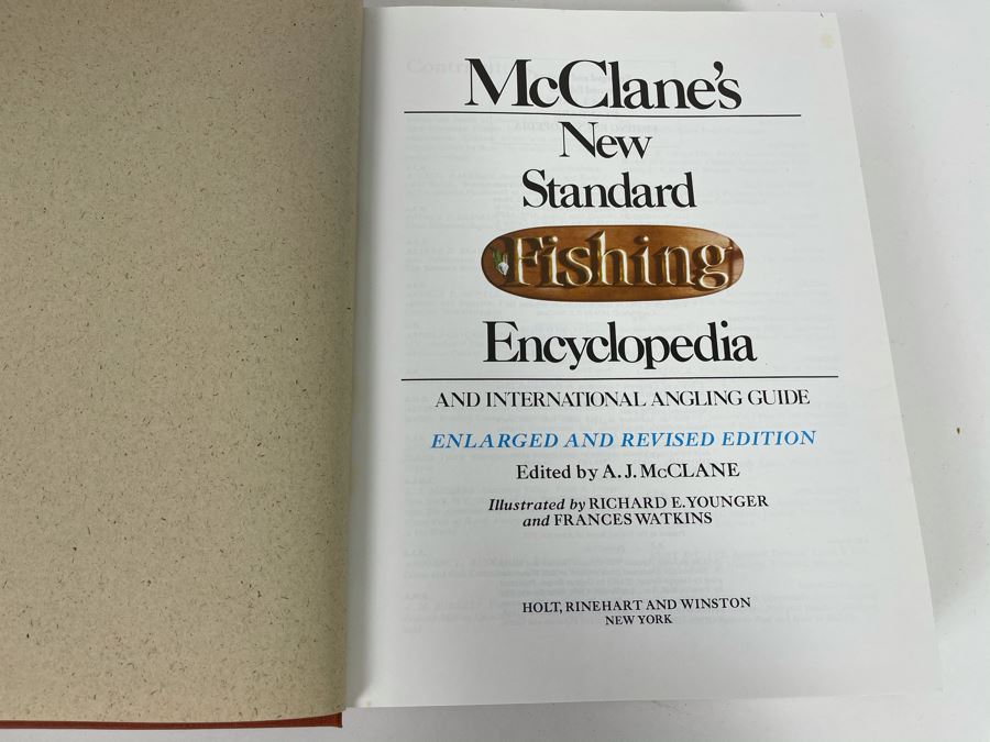 JUST ADDED - Large Second Edition 1974 Reference Book: McClane's Standard Fishing Encyclopedia [Photo 4]