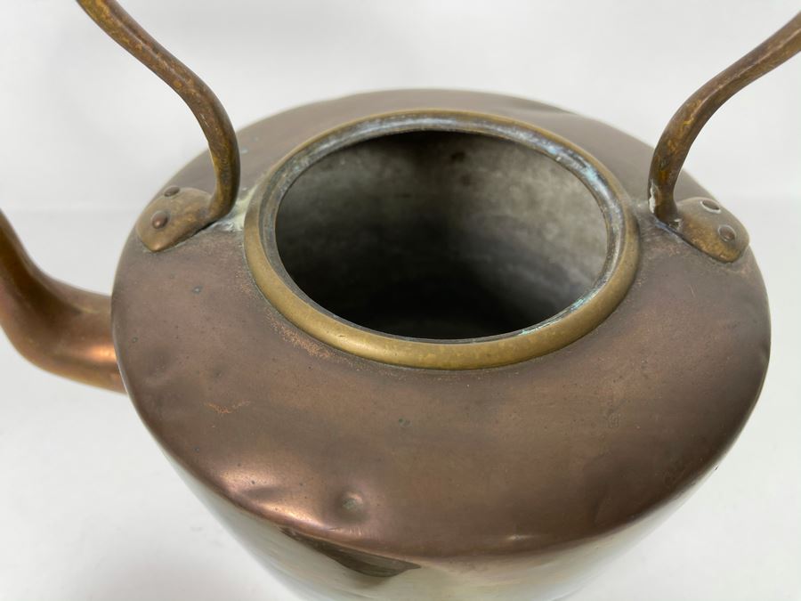 JUST ADDED - Vintage Copper Teapot 11W X 10H [Photo 7]