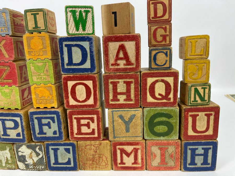 JUST ADDED - Collection Of Vintage Wooden Blocks [Photo 6]