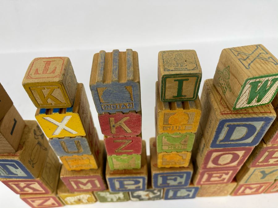JUST ADDED - Collection Of Vintage Wooden Blocks [Photo 8]