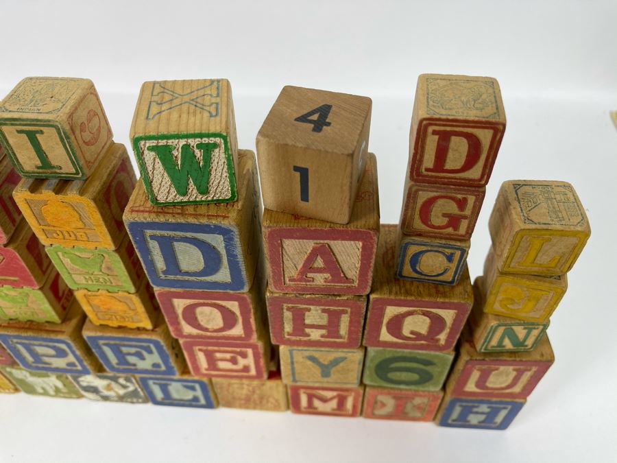 JUST ADDED - Collection Of Vintage Wooden Blocks [Photo 7]