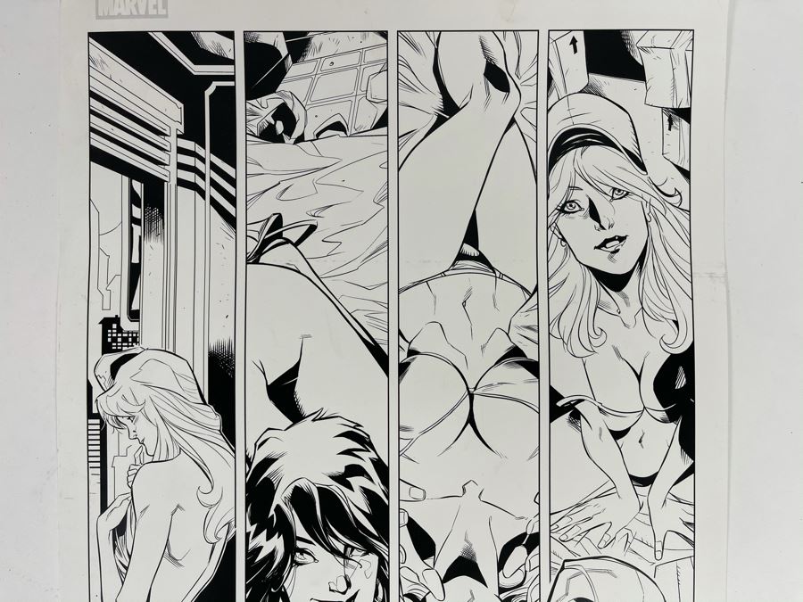 JUST ADDED - Large Signed Marvel Deadpool Comic Book Print By John Timms 11 X 17 [Photo 6]