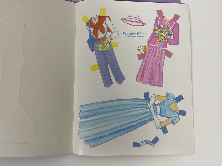JUST ADDED - Three New Old Stock Princess Diana Paper Doll Books [Photo 5]