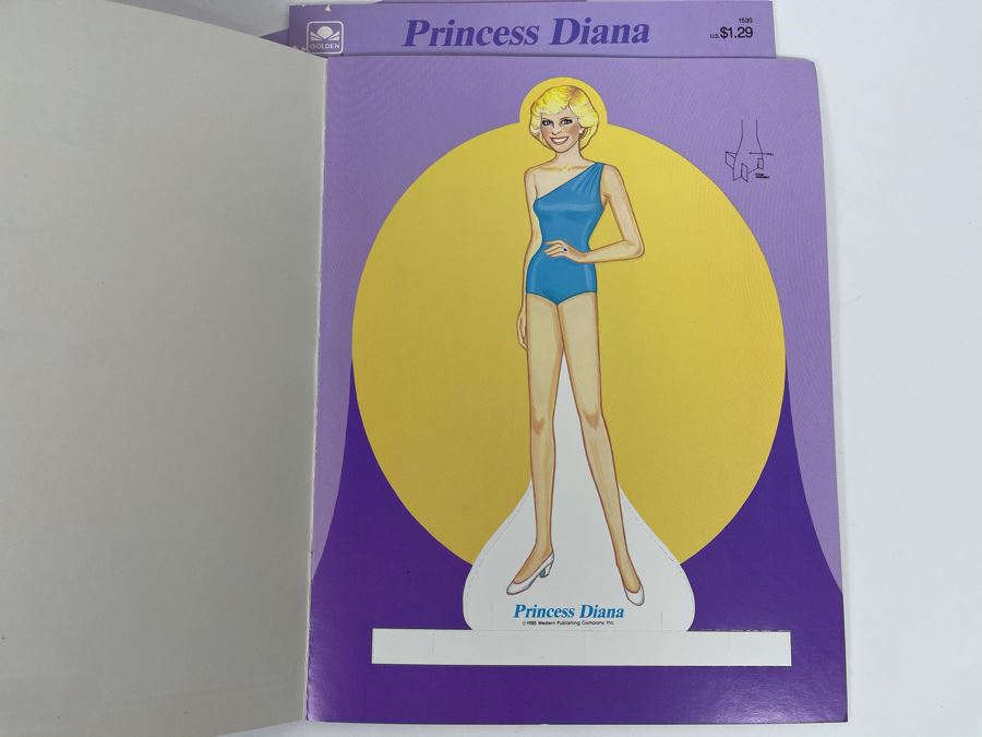 JUST ADDED - Three New Old Stock Princess Diana Paper Doll Books [Photo 4]