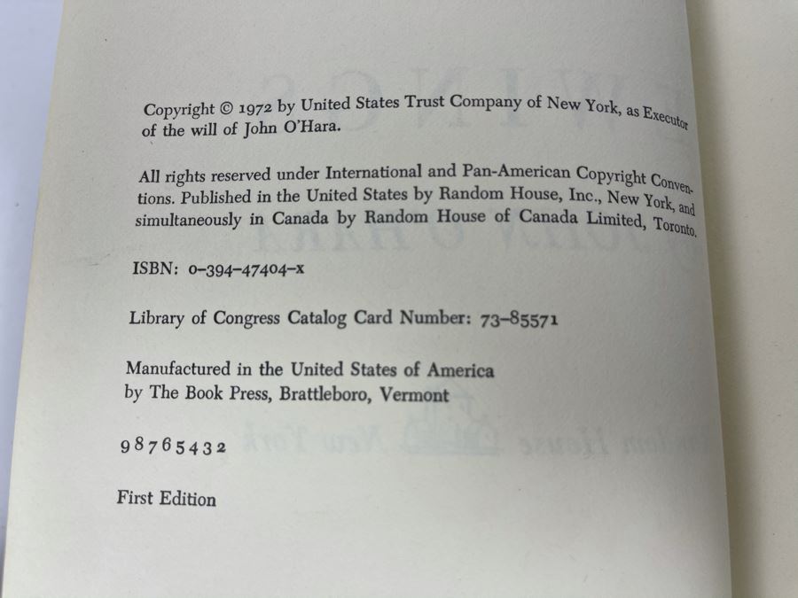 JUST ADDED - First Edition Book 'The Ewings' By John O'Hara [Photo 4]