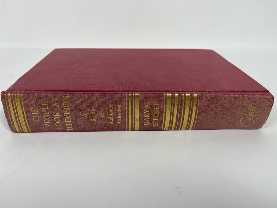 JUST ADDED - 1963 First Edition Book 'The People Look At Television: A Study Of Audience Attitudes' By Gary A. Steiner [Photo 3]