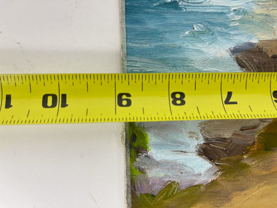 Original Plein Air Painting Of Terramar Beach, Carlsbad By Local California Impressionist Artist David Rickert 12 X 9 [Photo 11]