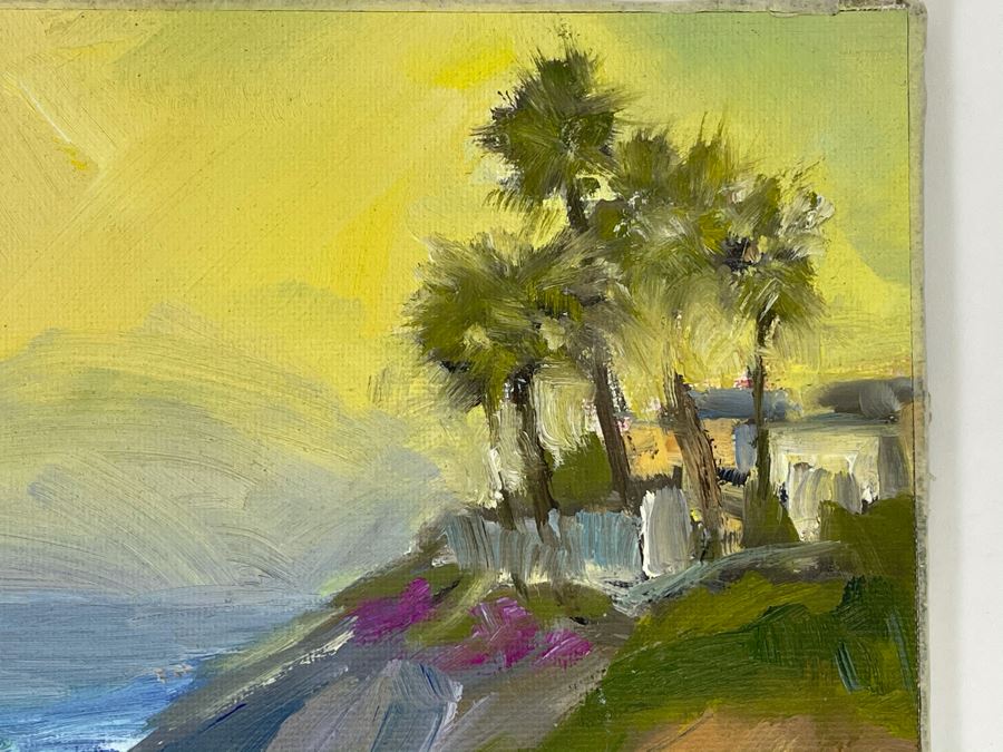 Original Plein Air Painting Of Terramar Beach, Carlsbad By Local California Impressionist Artist David Rickert 12 X 9 [Photo 3]
