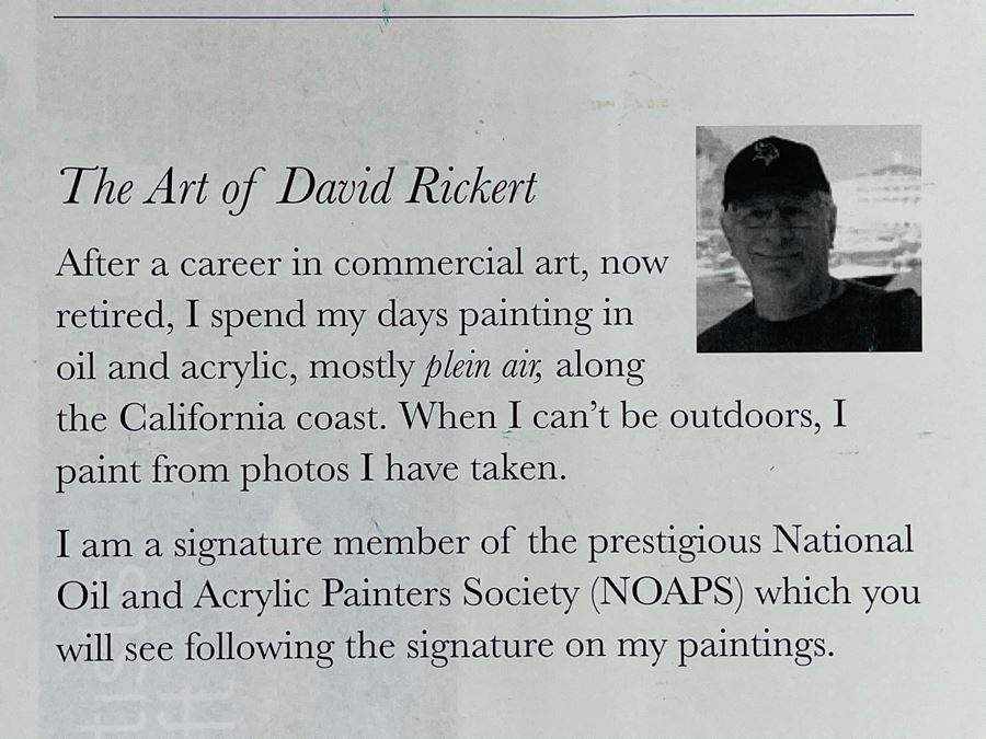 Original Plein Air Painting Of Terramar Beach Carlsbad Titled 'Along The Fence' By Local California Impressionist Artist David Rickert 11 X 14 (Artist Note: I Had To Return To Scene Several Times Due To Dusk Light. Monet Did That With His Haystacks) [Photo 15]