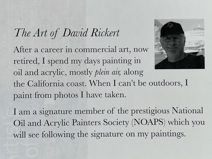 Original Plein Air Painting Of Buena Vista Lagoon In Carlsbad / Oceanside By Local California Impressionist Artist David Rickert (One Of His First Plein Air California Paintings) 11 X 14 [Photo 9]