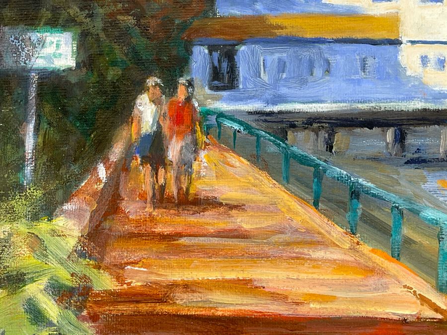 Original Plein Air Painting Of Catalina Island By Local California Impressionist Artist David Rickert 11 X 14 [Photo 3]