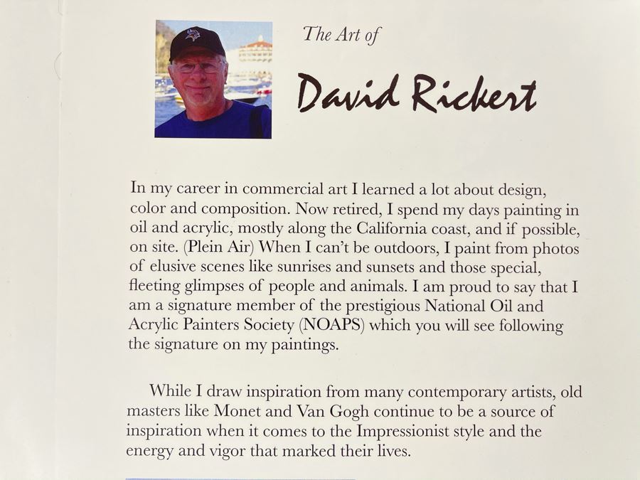 Original Plein Air Painting Of Catalina Island By Local California Impressionist Artist David Rickert 11 X 14 [Photo 13]