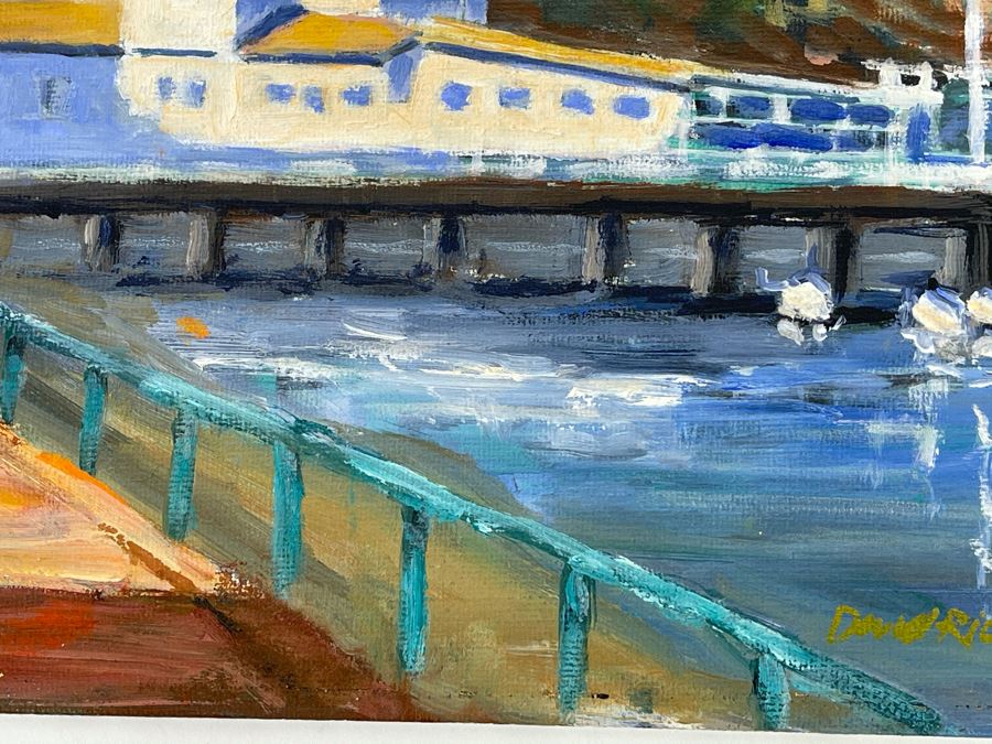 Original Plein Air Painting Of Catalina Island By Local California Impressionist Artist David Rickert 11 X 14 [Photo 4]