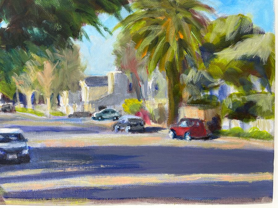 Original Plein Air Painting Of Encinitas 3rd Avenue By Local California Impressionist Artist David Rickert 11 X 14 [Photo 5]