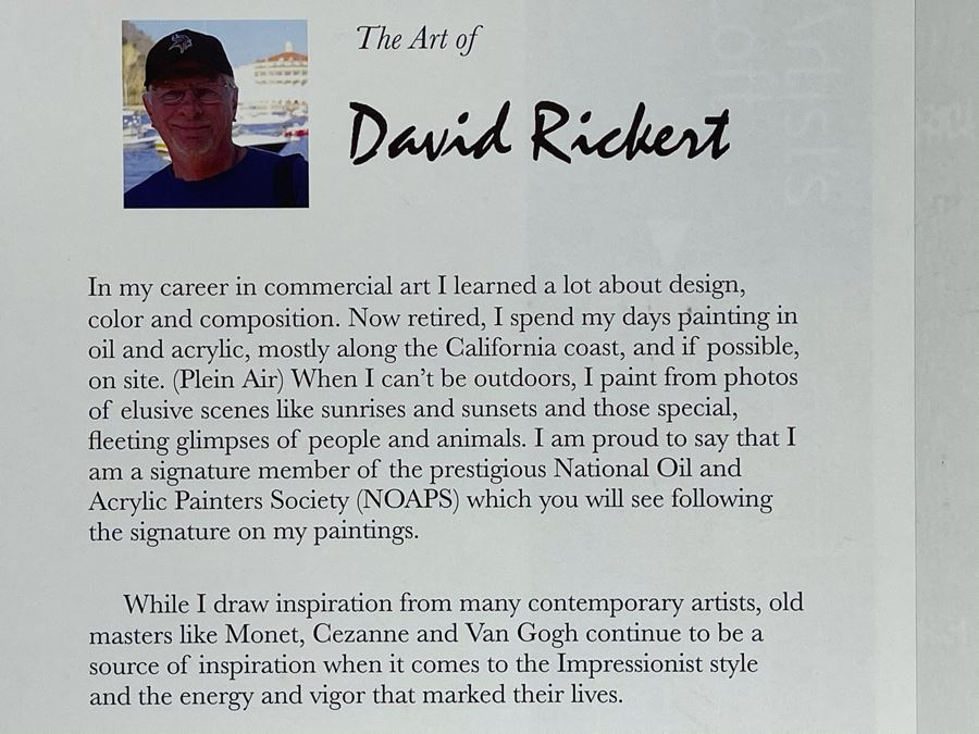 Original Plein Air Painting Of Encinitas 3rd Avenue By Local California Impressionist Artist David Rickert 11 X 14 [Photo 12]