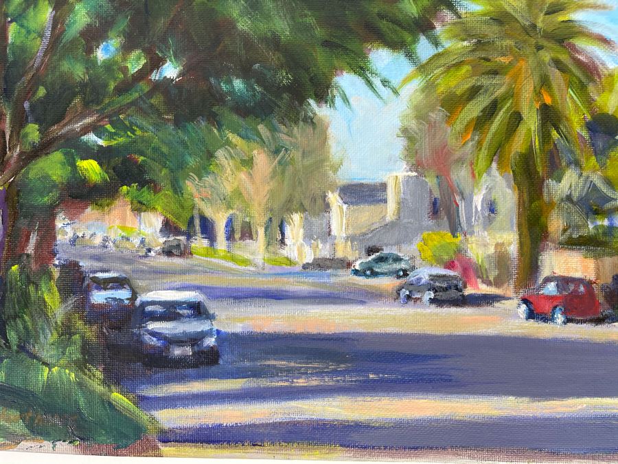 Original Plein Air Painting Of Encinitas 3rd Avenue By Local California ...