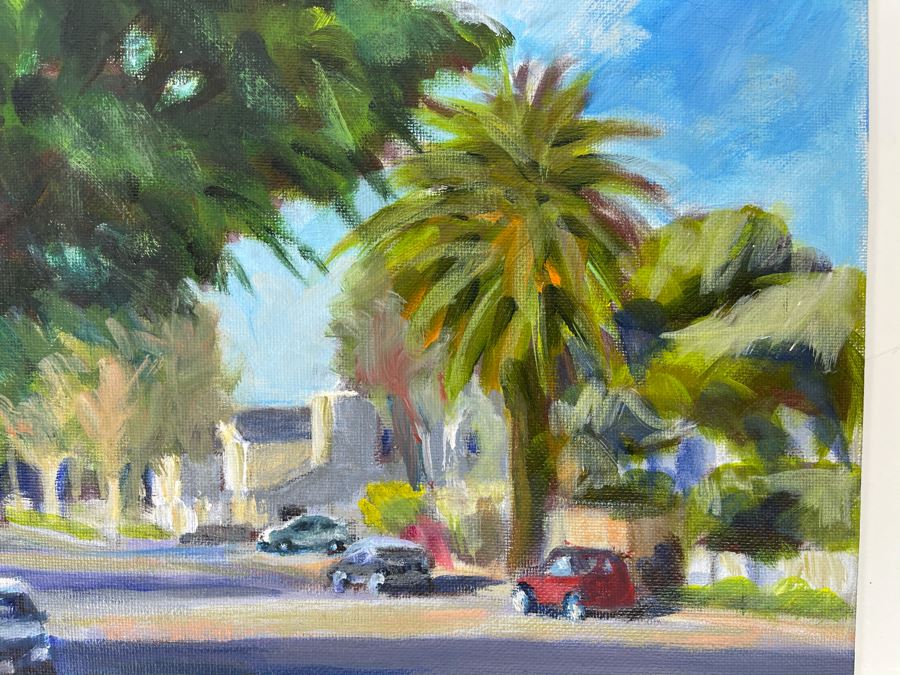 Original Plein Air Painting Of Encinitas 3rd Avenue By Local California Impressionist Artist David Rickert 11 X 14 [Photo 6]